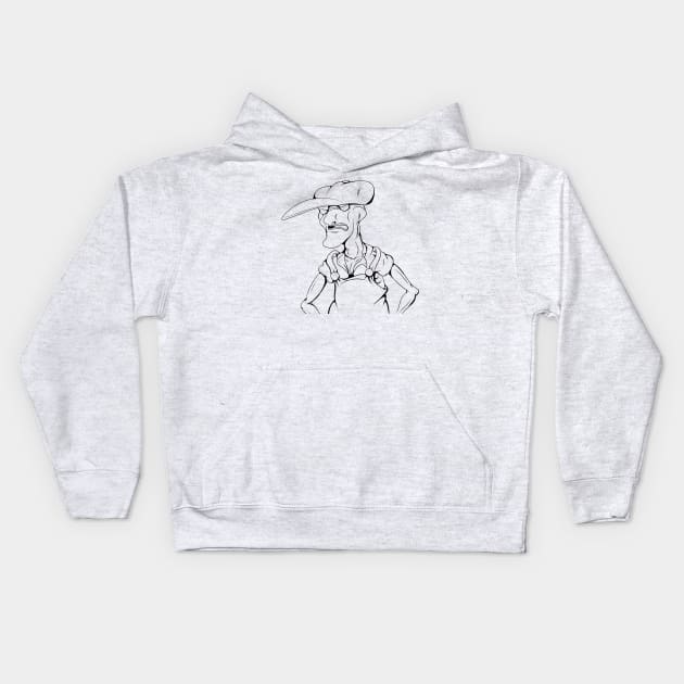 Eustace bagge Kids Hoodie by ZedWolf